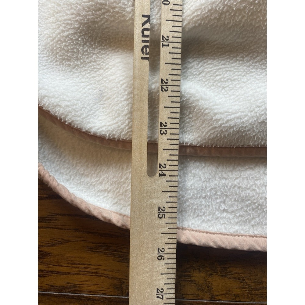 Abercrombie & Fitch Asymmetrical Snap‎ Quilted Fleece Pullover Cream Tan Small - Picture 5 of 10
